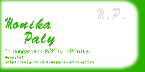 monika paly business card